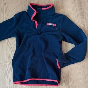 Columbia Kids Navy and Pink Fleece Hoodie